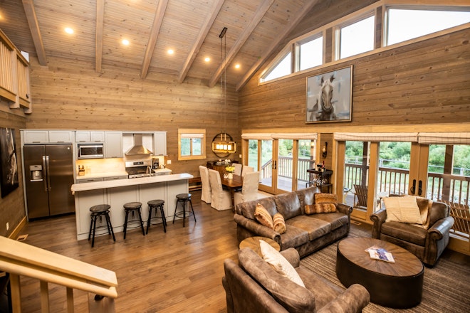 Bent River - Kitchen & Living Area