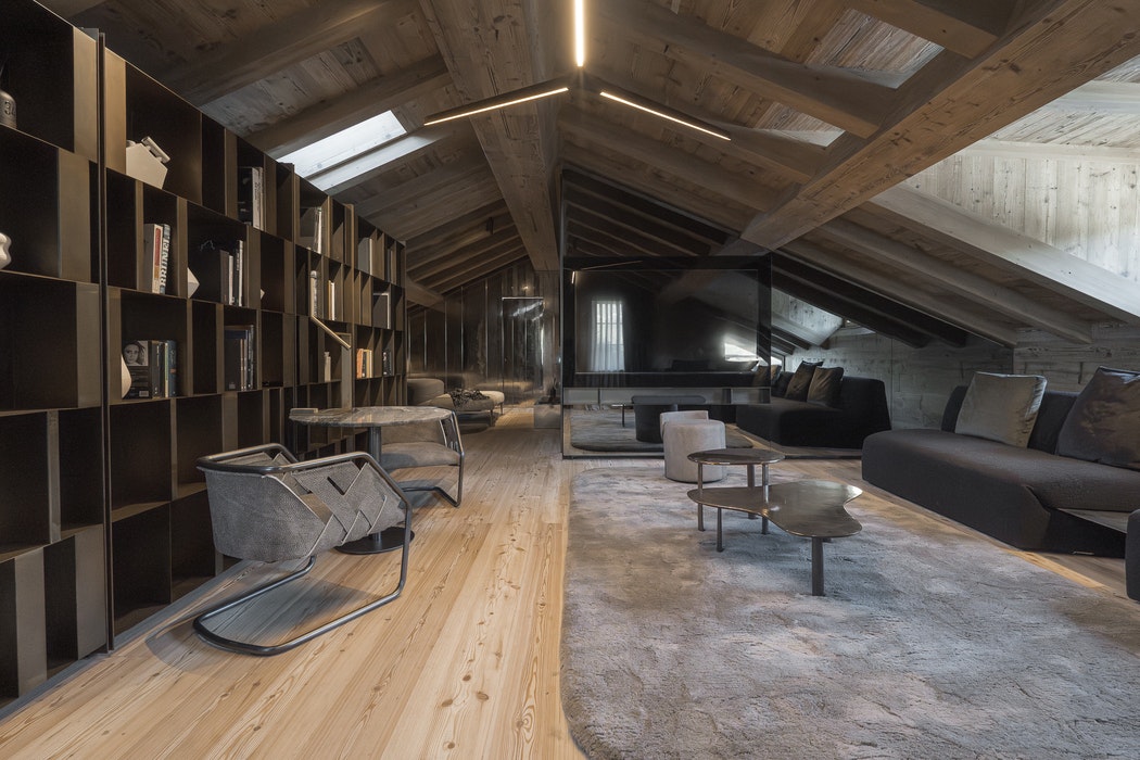 Penthouse with Dolomites View by HENGE - Living Area