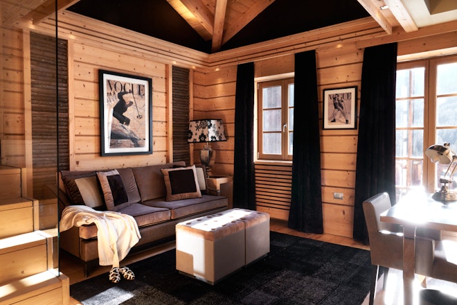 Romantic Dolomites Suite with Loft - Living Area