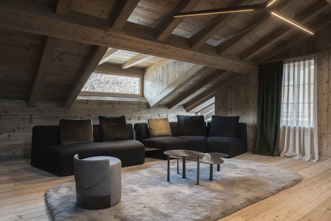 Penthouse with Dolomites View by HENGE - Living Area