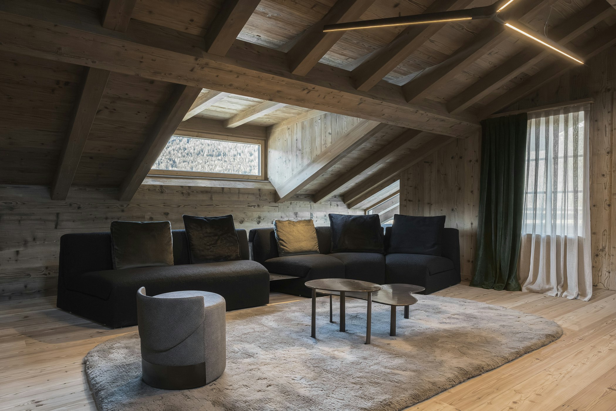 Penthouse with Dolomites View by HENGE - Living Area