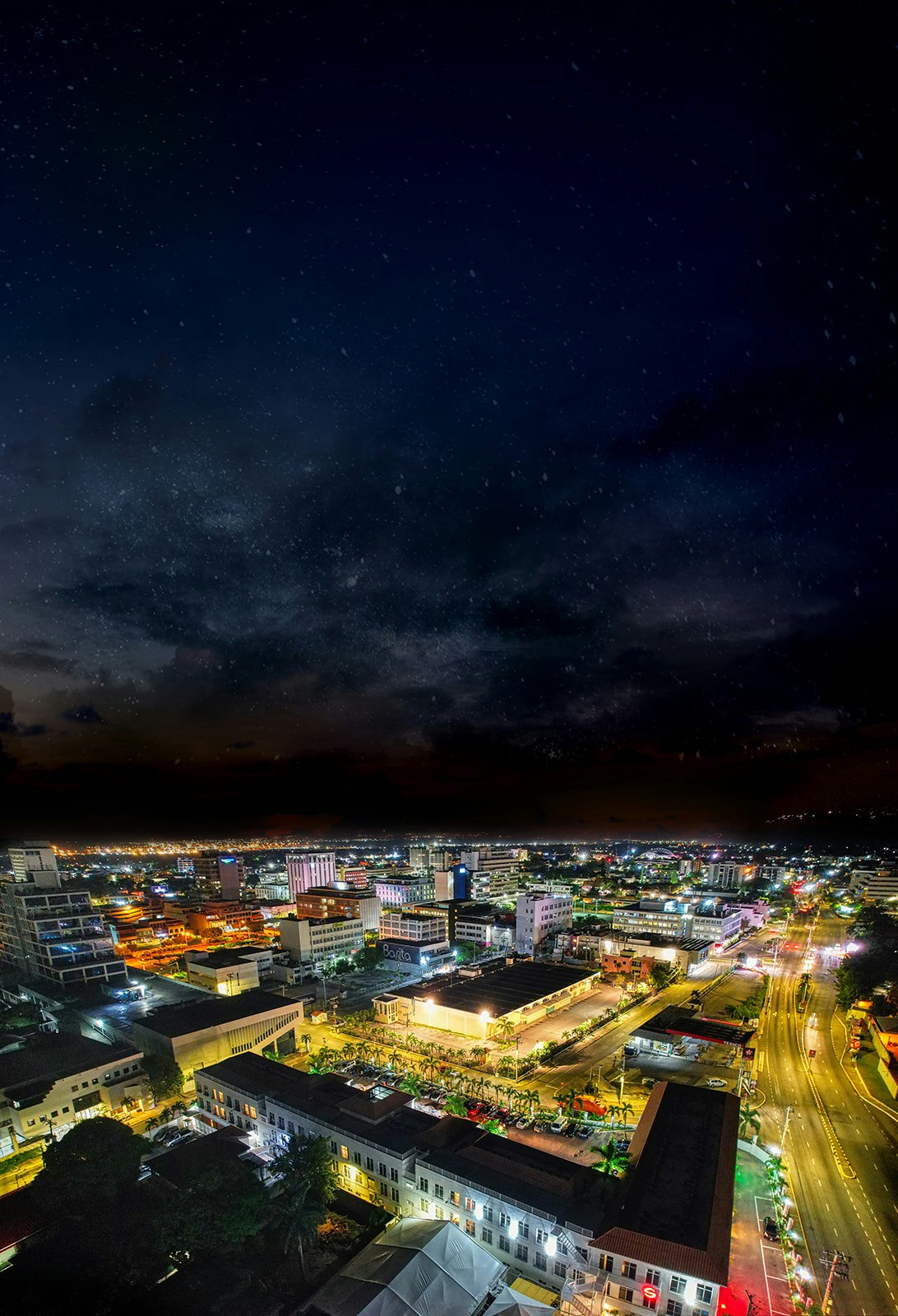 Aerial View by Night