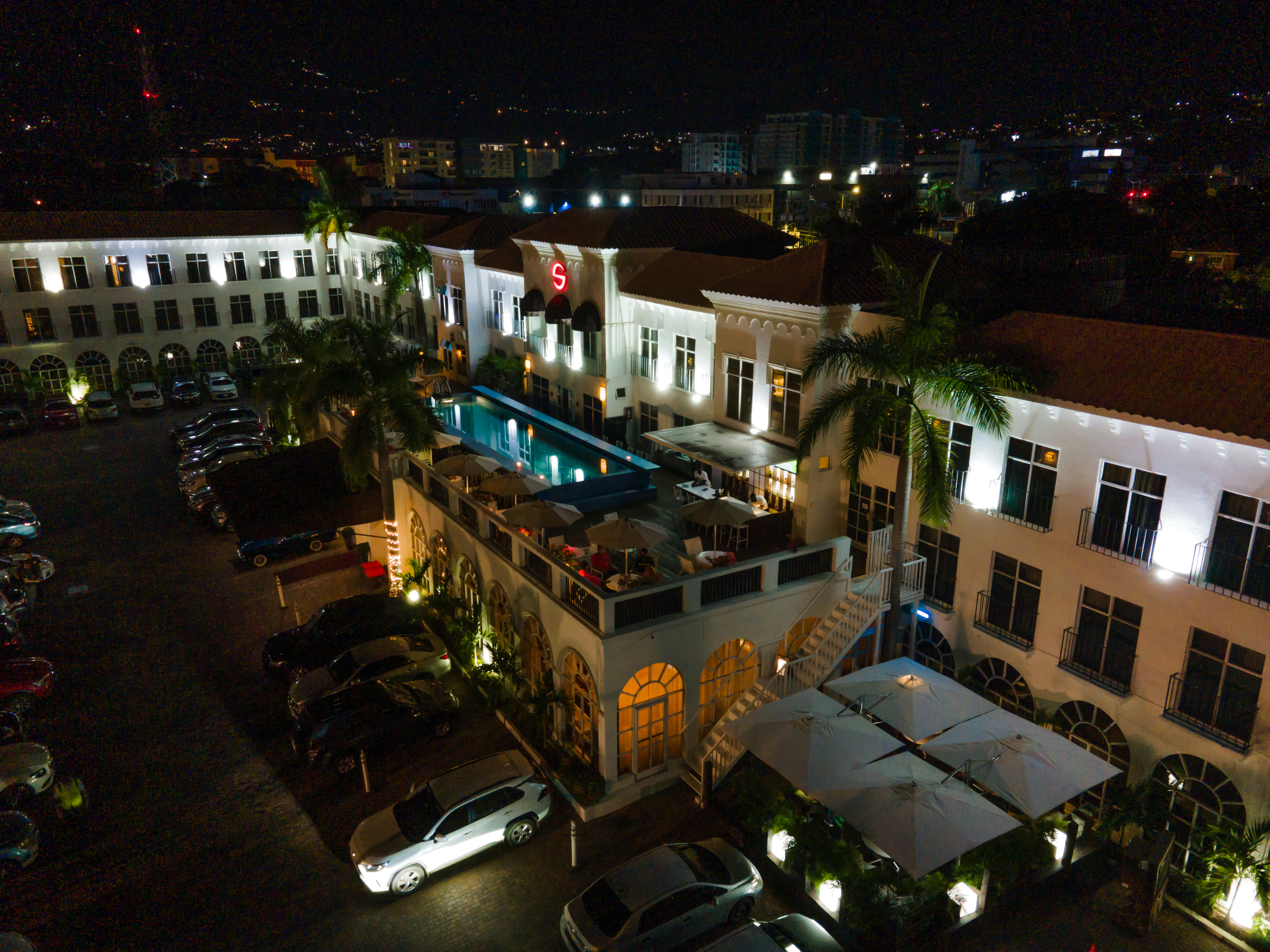 Aerial View by Night