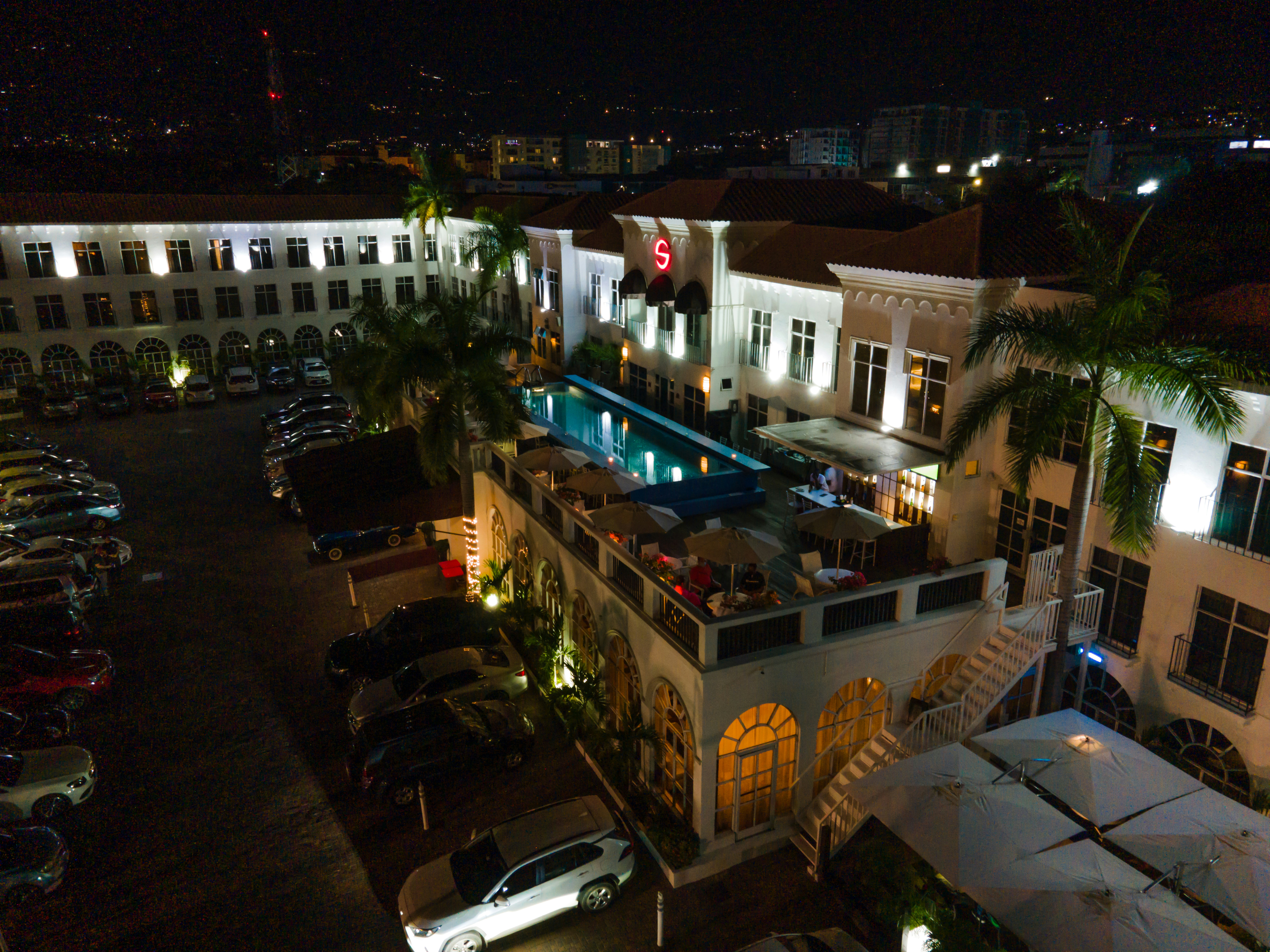 Aerial View by Night