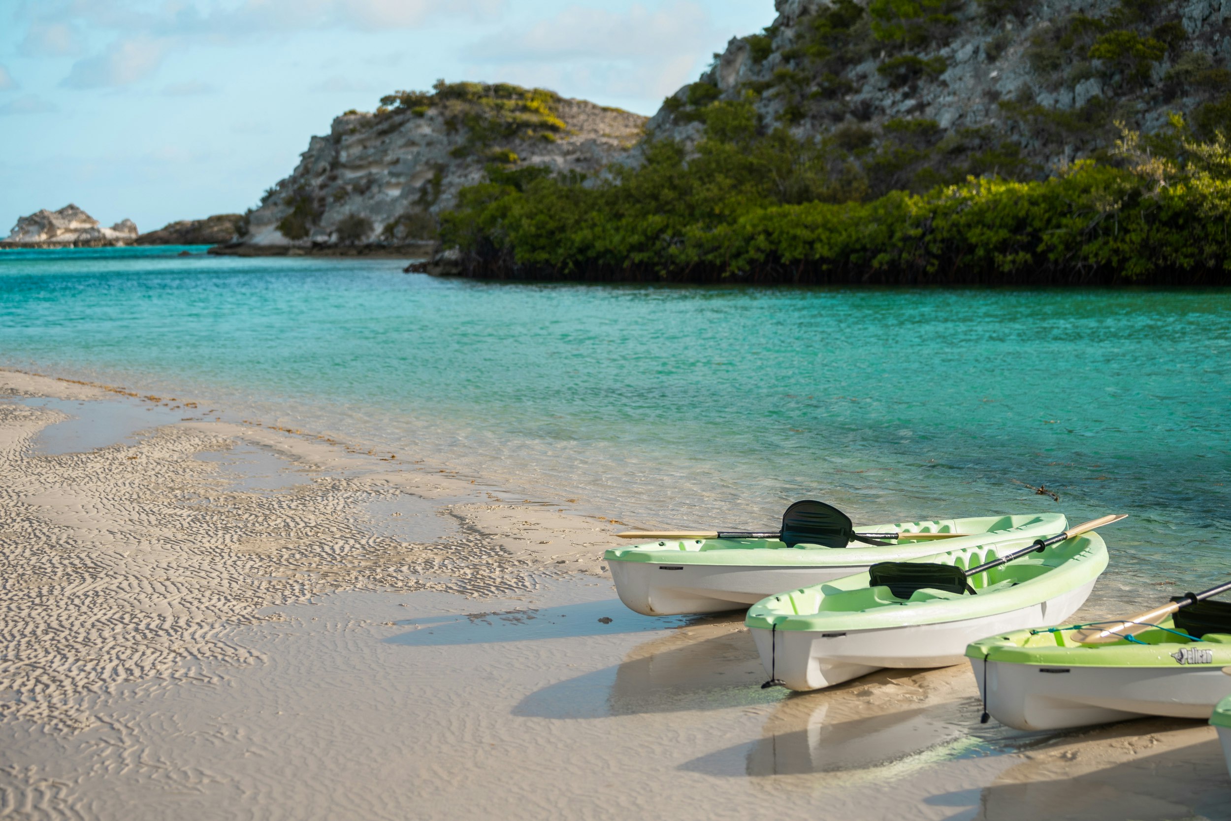 Kayaks On The Sandbars Of Jerrycamp