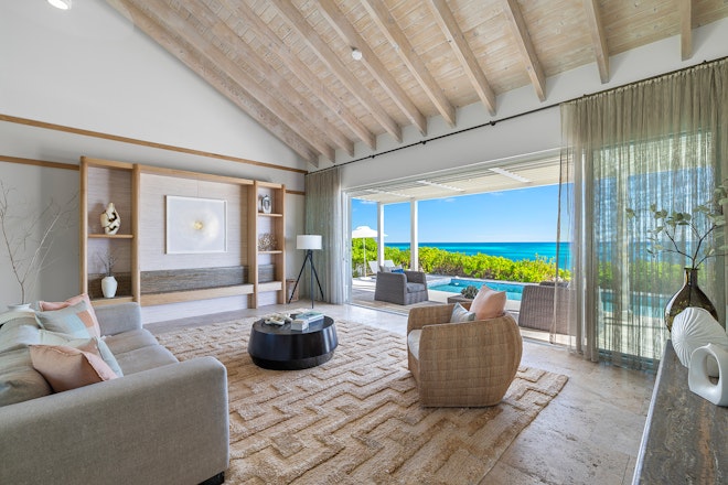 Three Bedroom Beachfront Villa Living Room