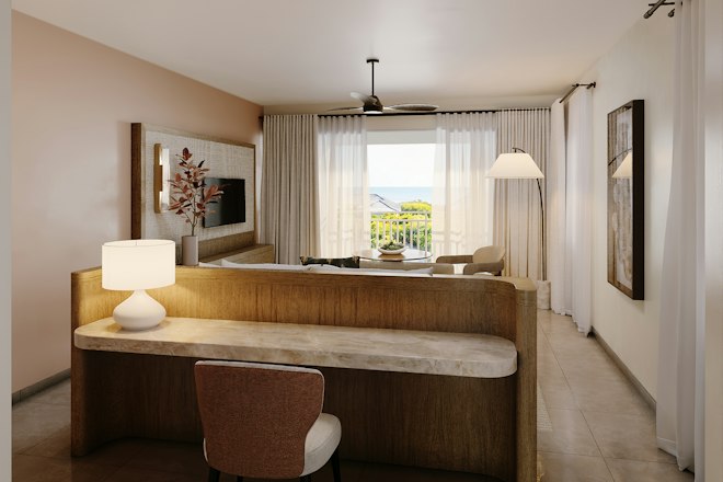 Ocean View Premier Suite Desk