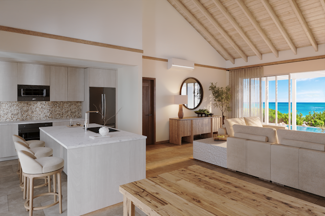 Four Bedroom Beachfront Villa Kitchen