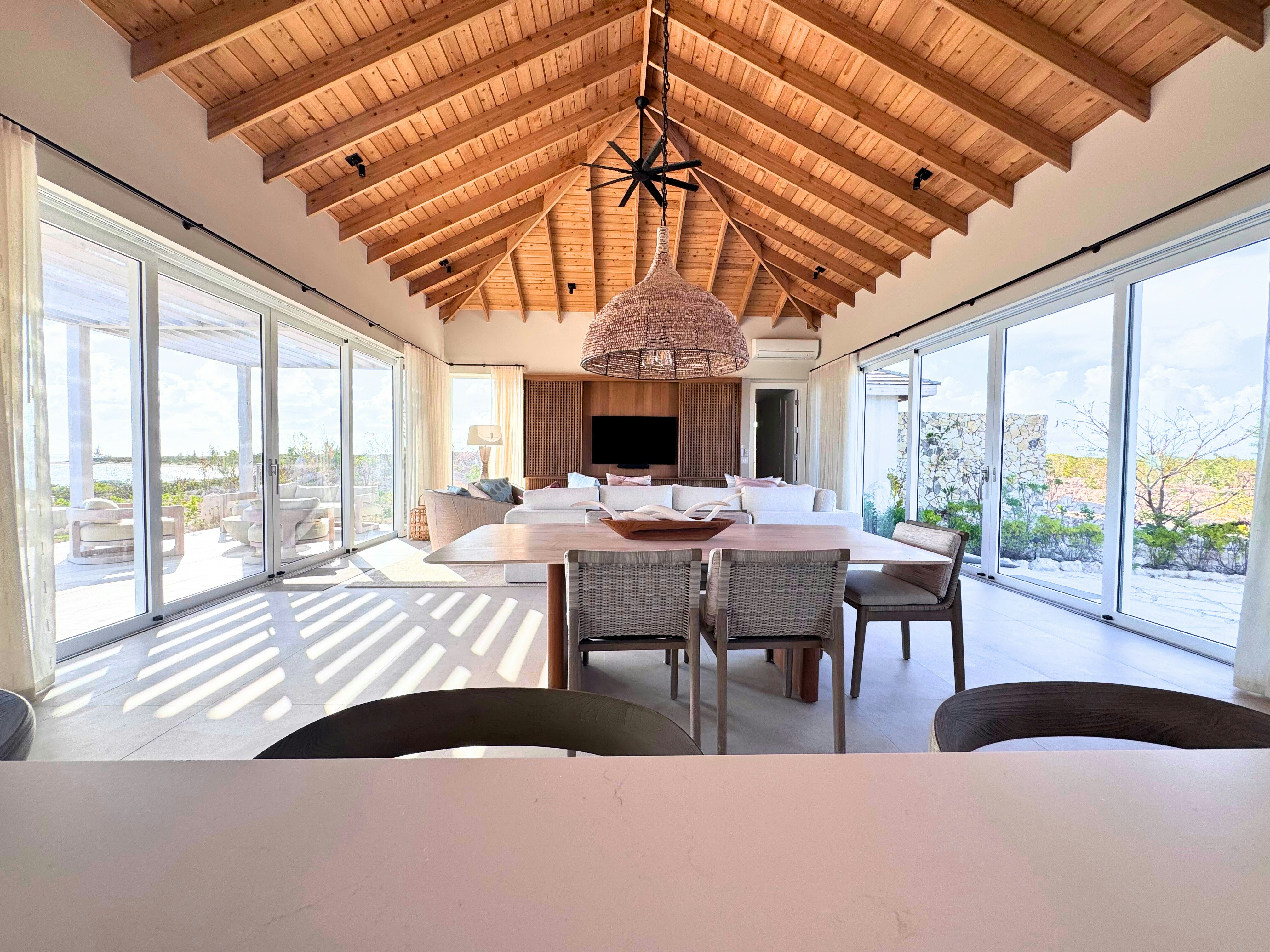 Caicos Bank Estate & Villa Suite - Kitchen & Living Area