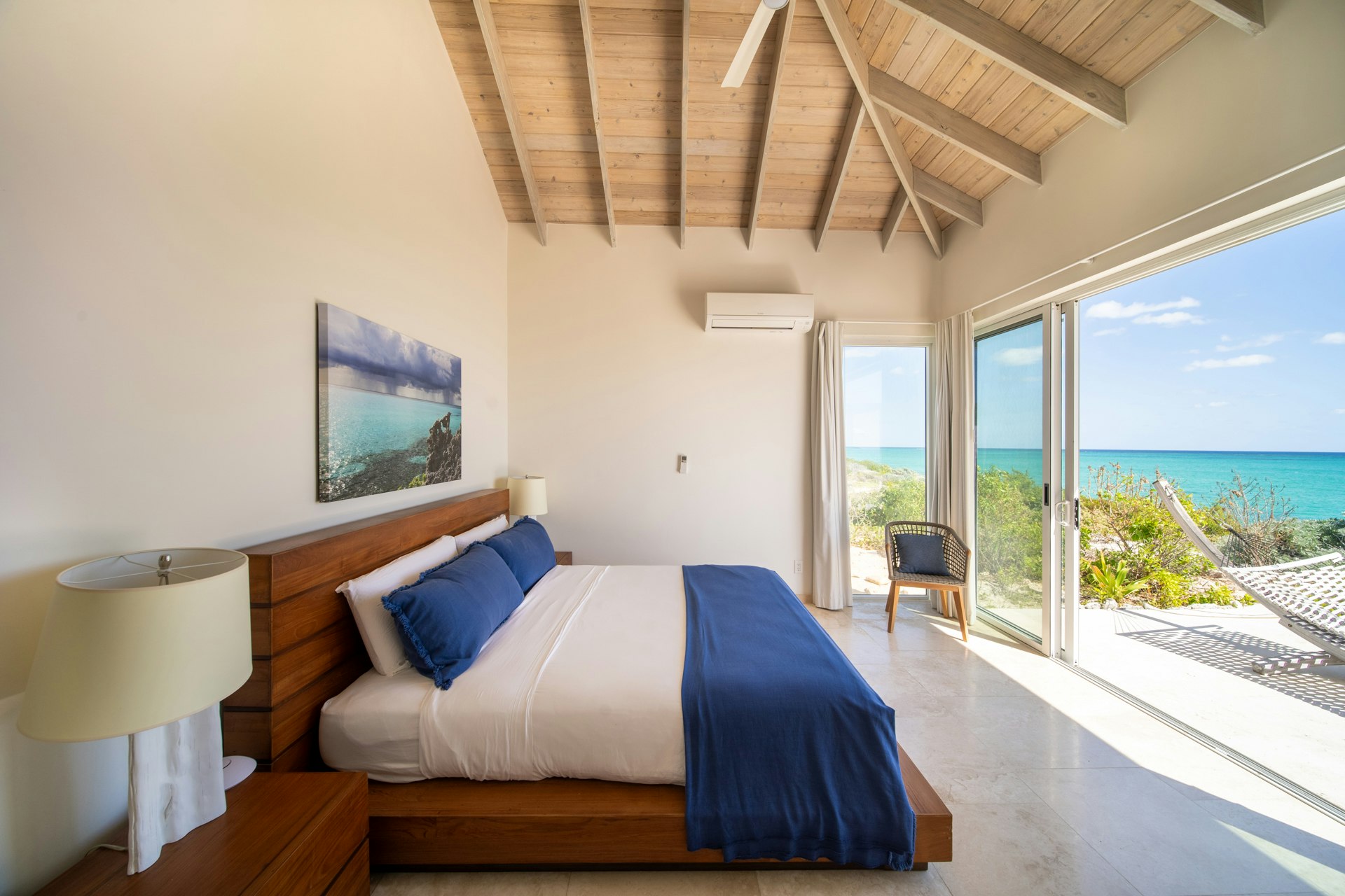 Three Bedroom Peninsula Oceanfront Coral Villa Bedroom View