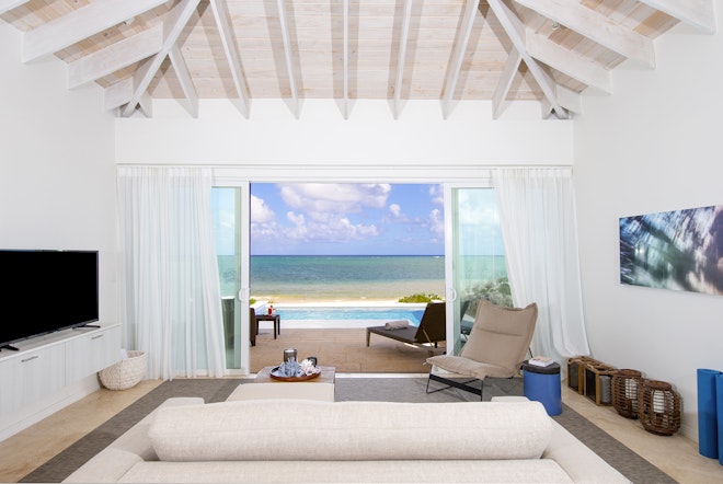 One Bedroom Beachfront Villa - Living Area
