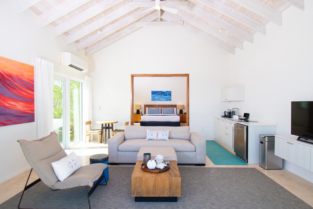 Two Bedroom Beachfront Villa Suite - Living Area