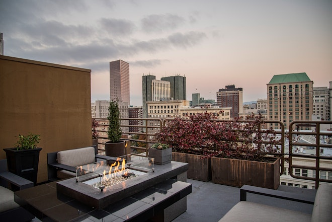 Balcony with City View - Dusk