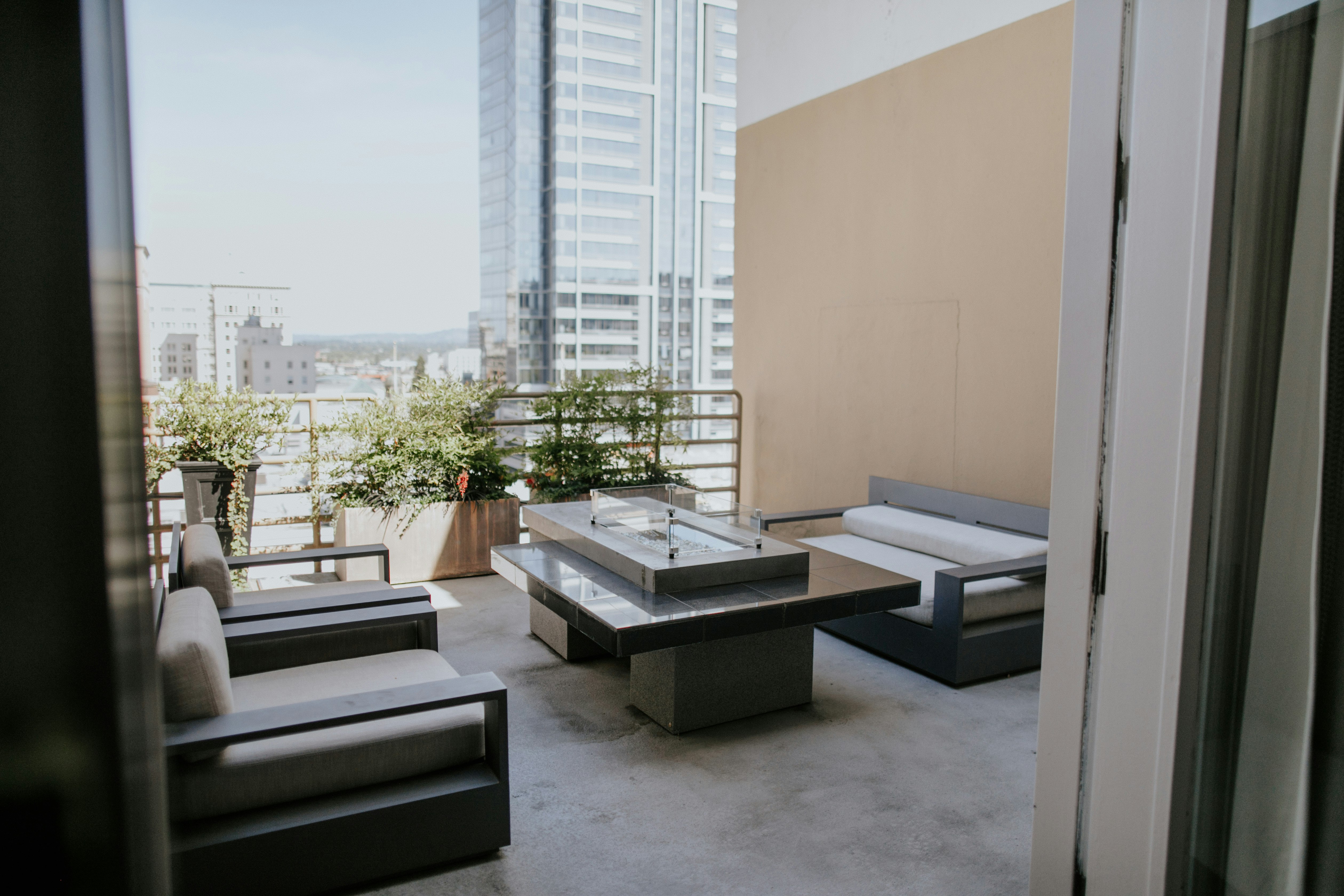 Balcony with City View
