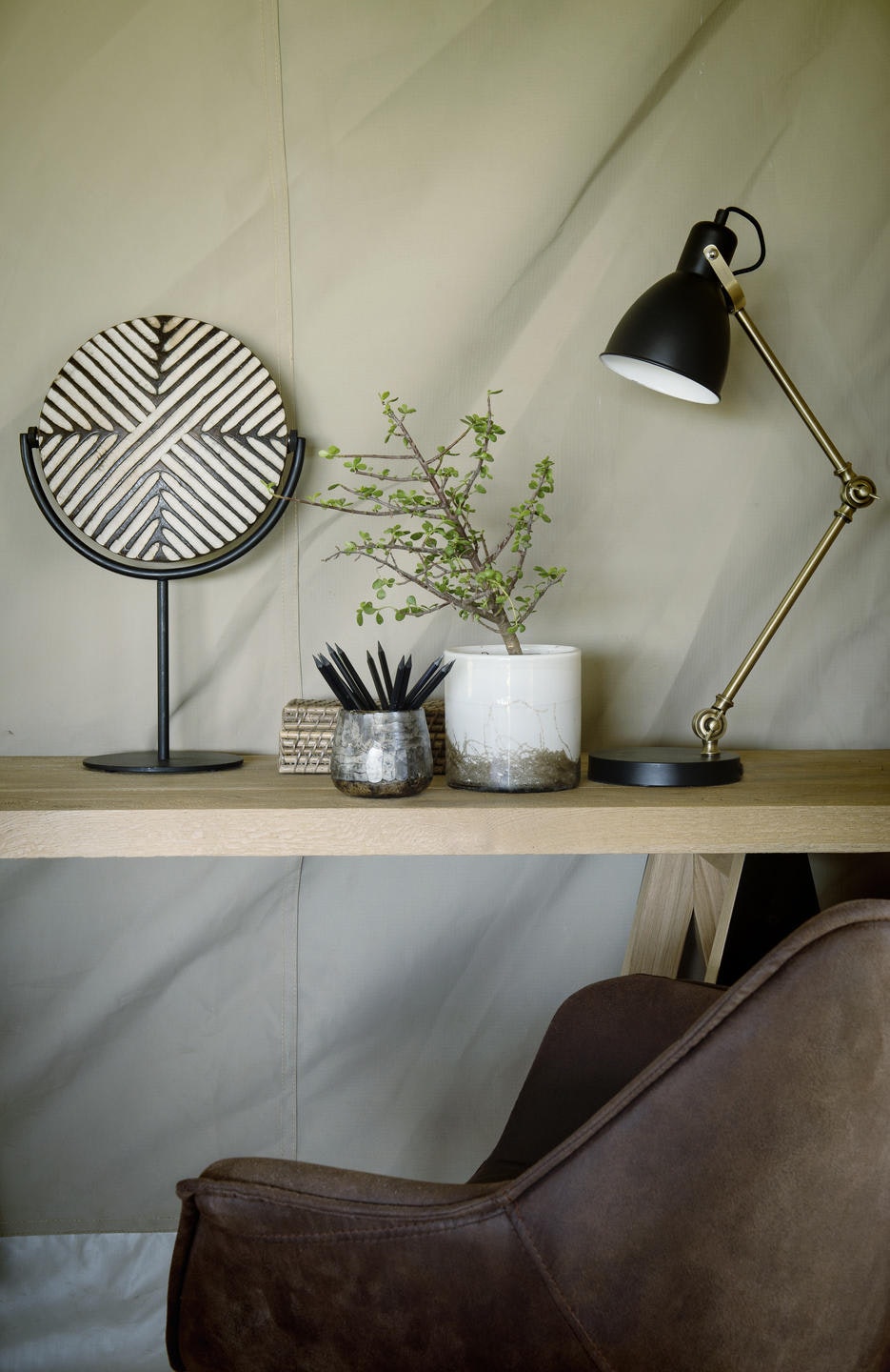 Standard Tent - Desk Area