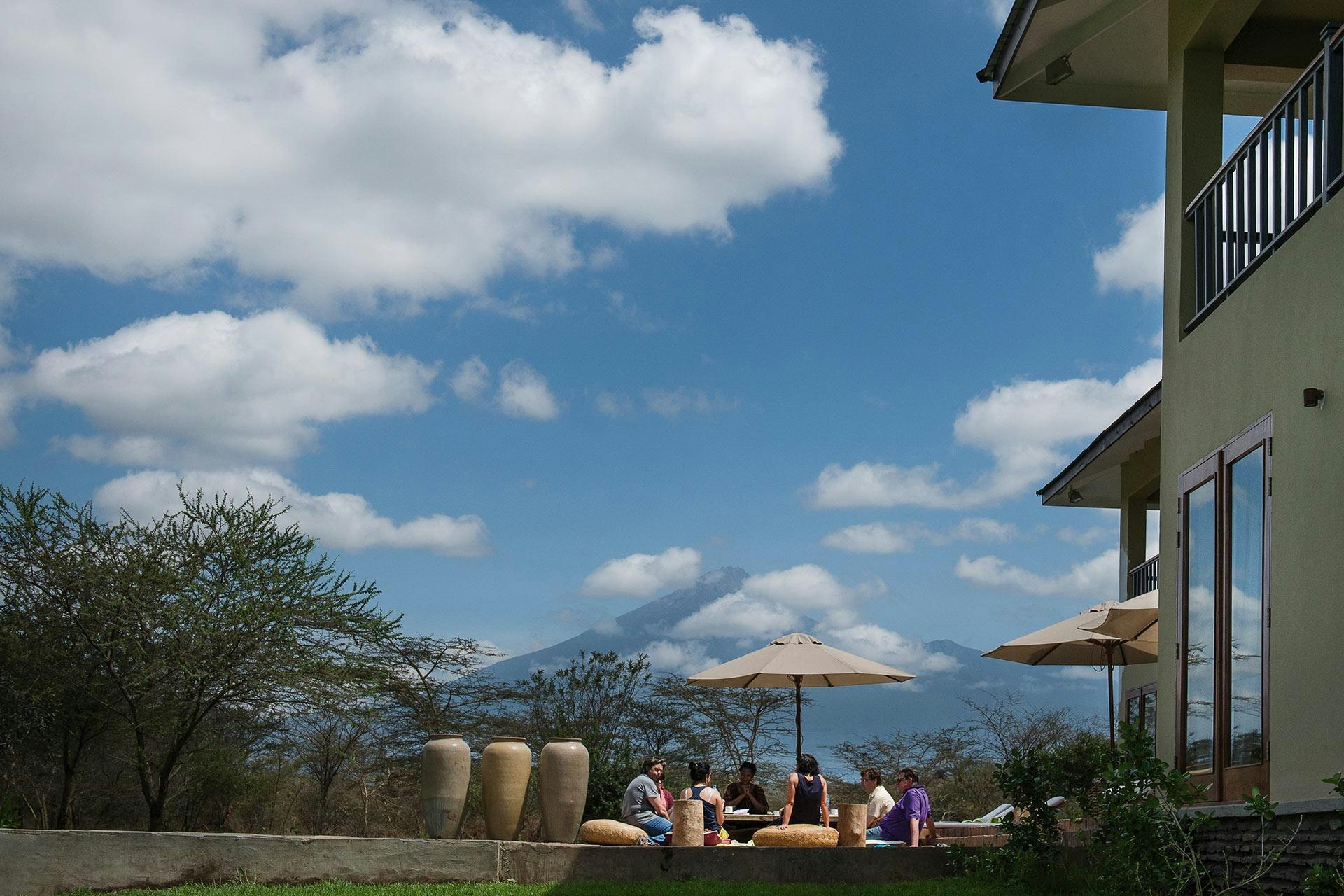 Pool Area with Mount Meru View