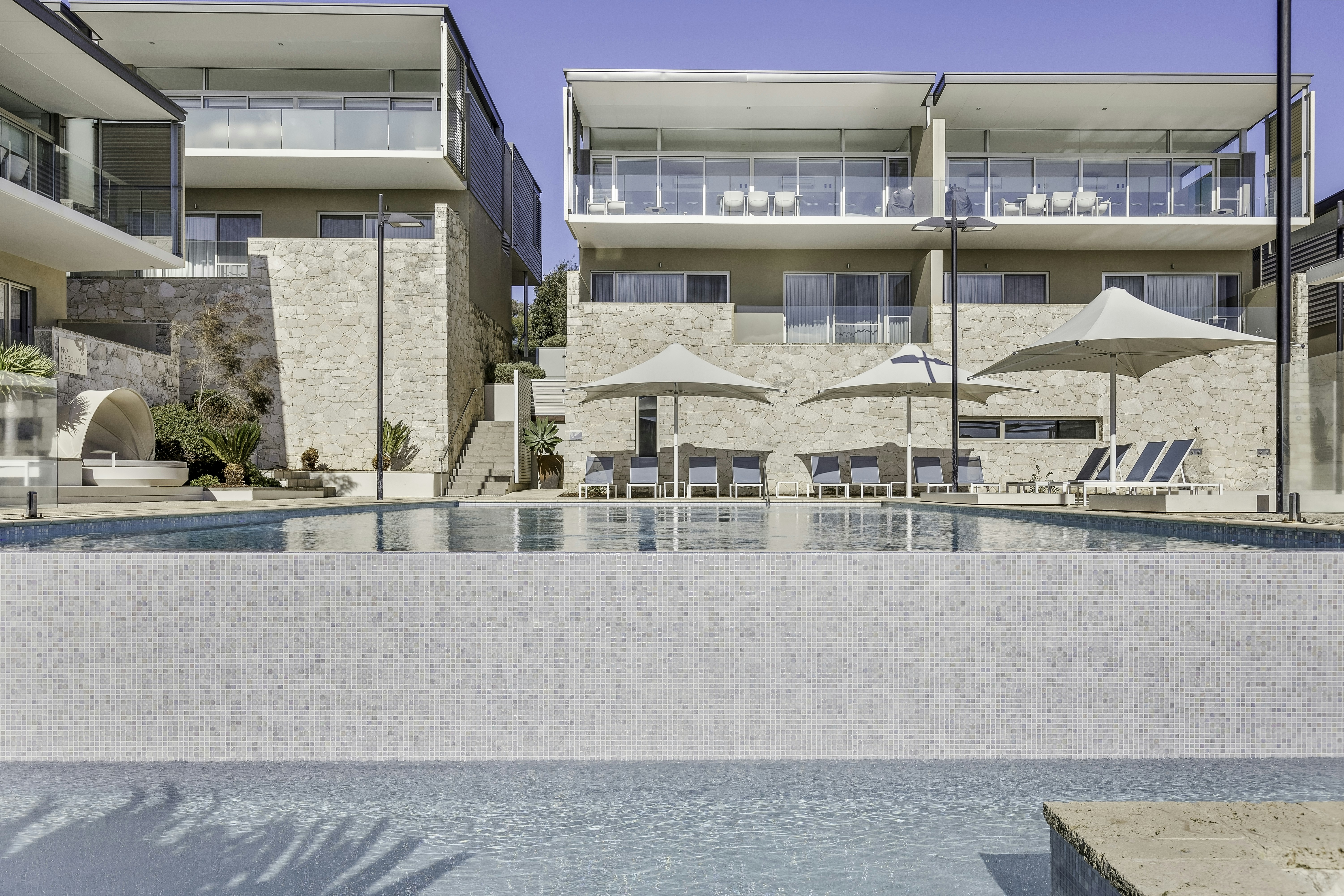 Heated swimming pool