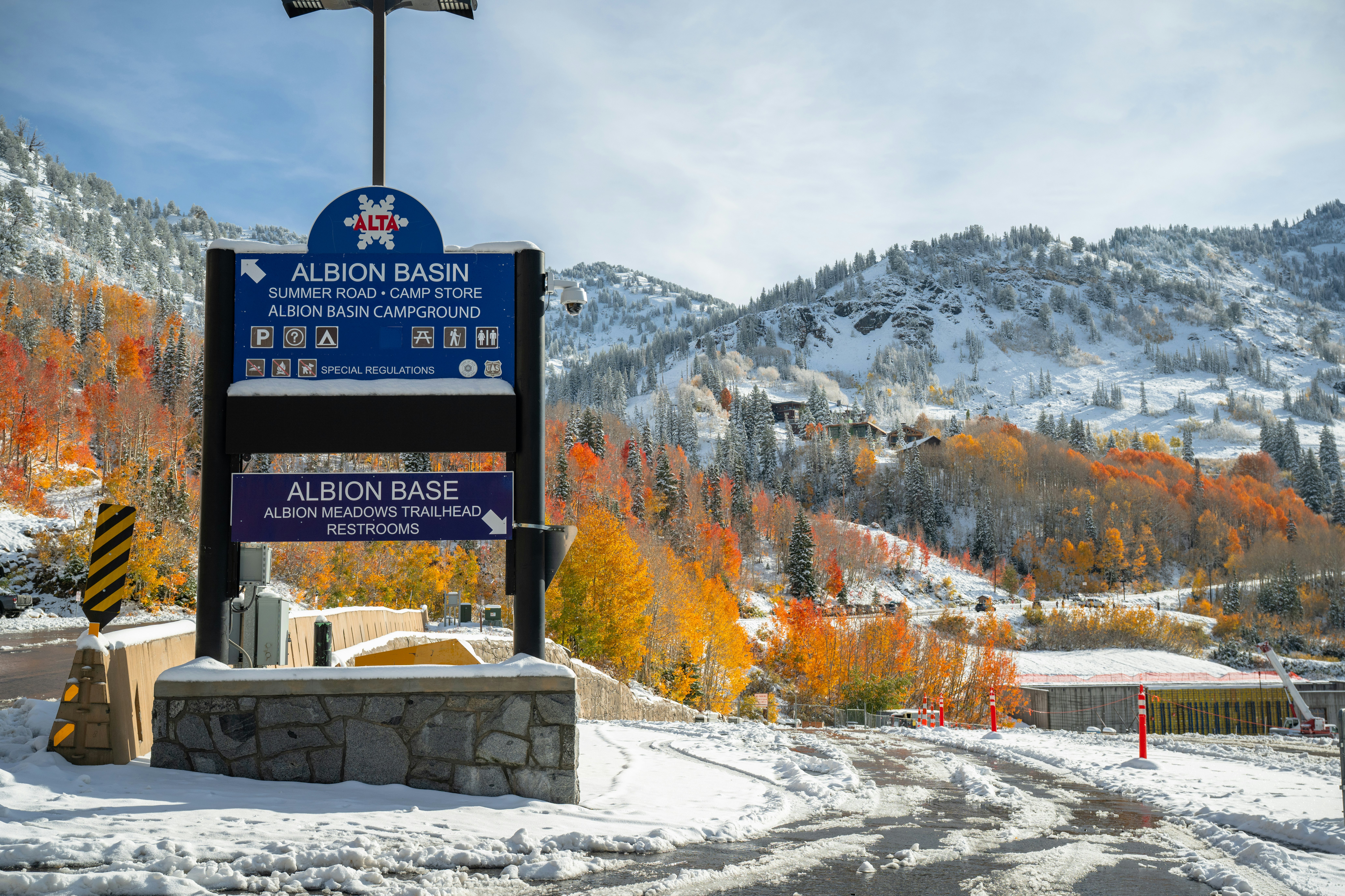 Snowpine Lodge Alta Ski Area Snow Foliage Photo