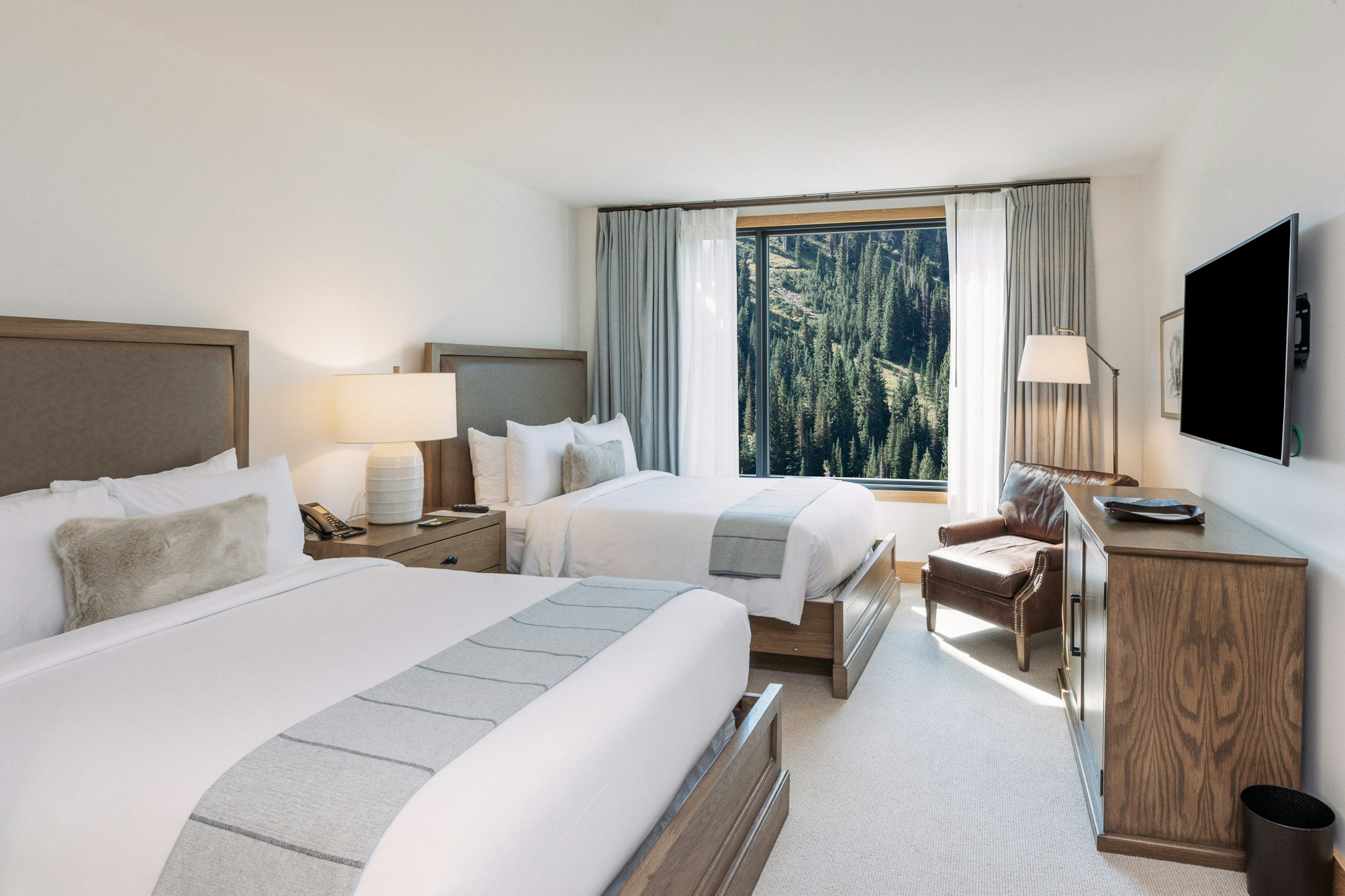 Slope Side Double with Balcony - Bedroom