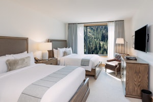 Slope Side Double with Balcony - Bedroom