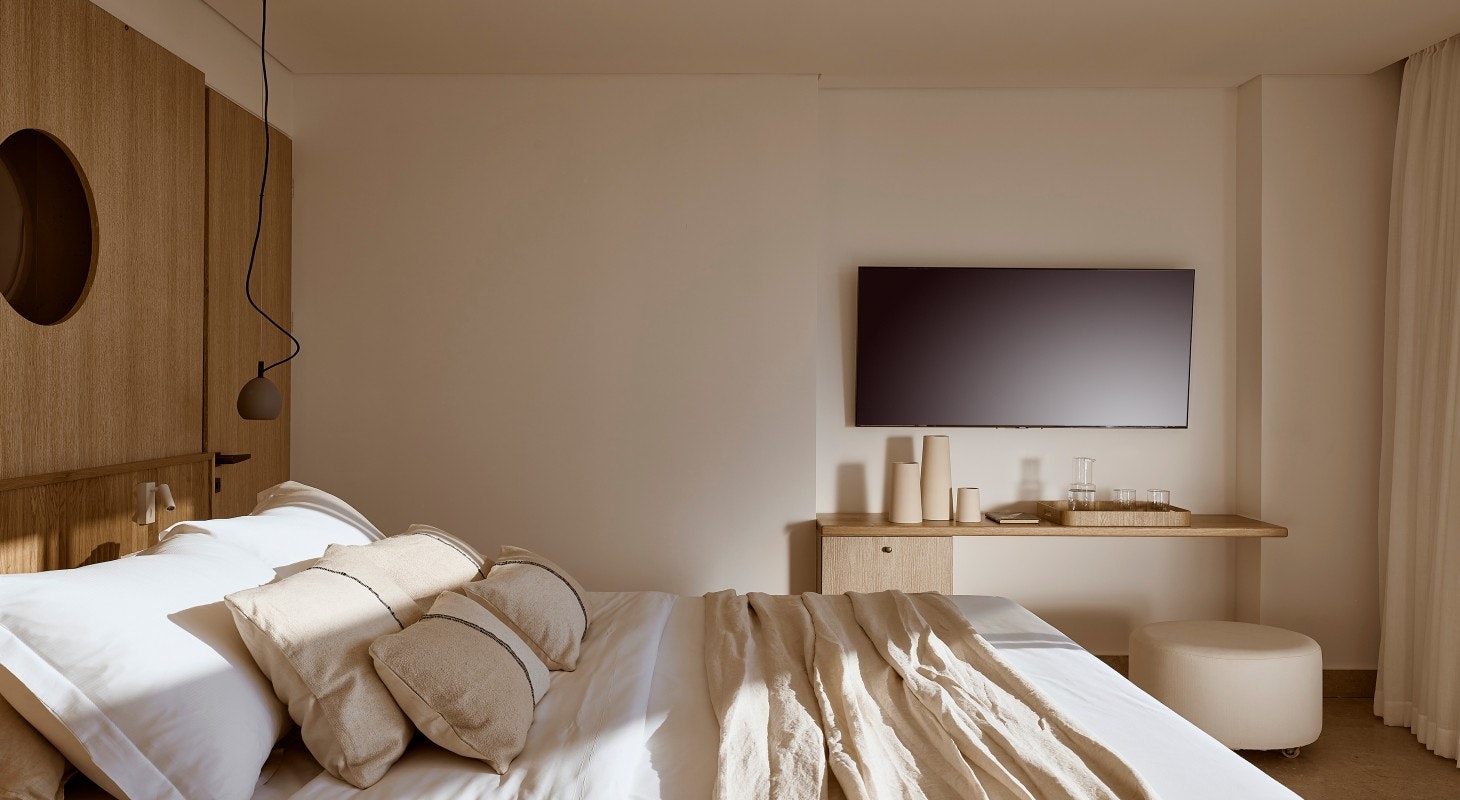 Olives and Sea 2 Bedroom Villa Private Pool Harbour/Sea View - Bedroom