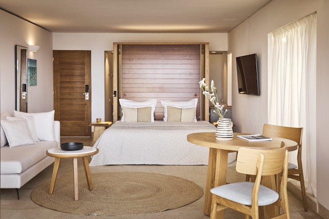 Club Studio Private Pool Seafront - Bedroom