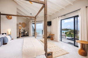 Ocean View Studio with Jacuzzi - Bedroom