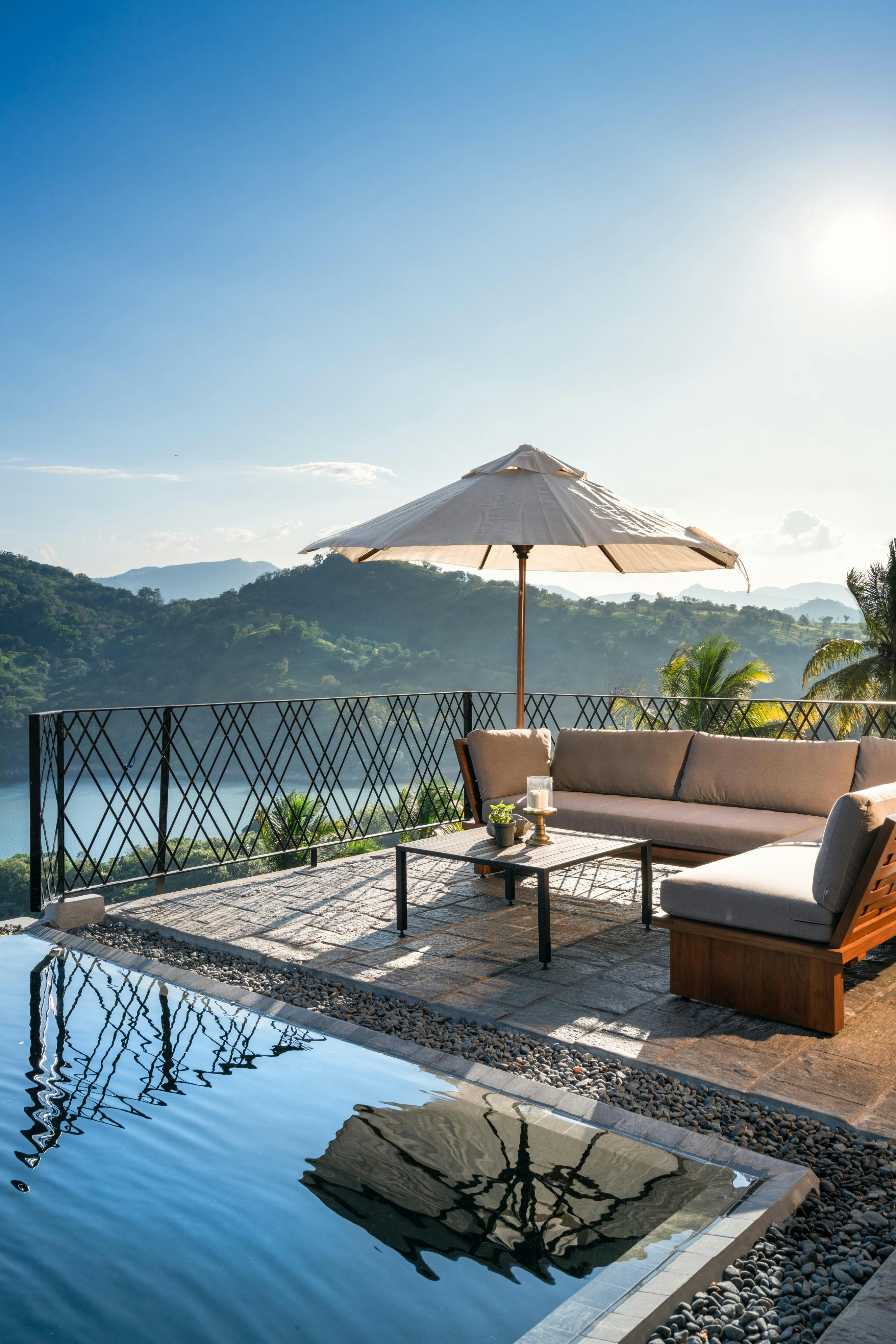Pool with Mountain & Lake View