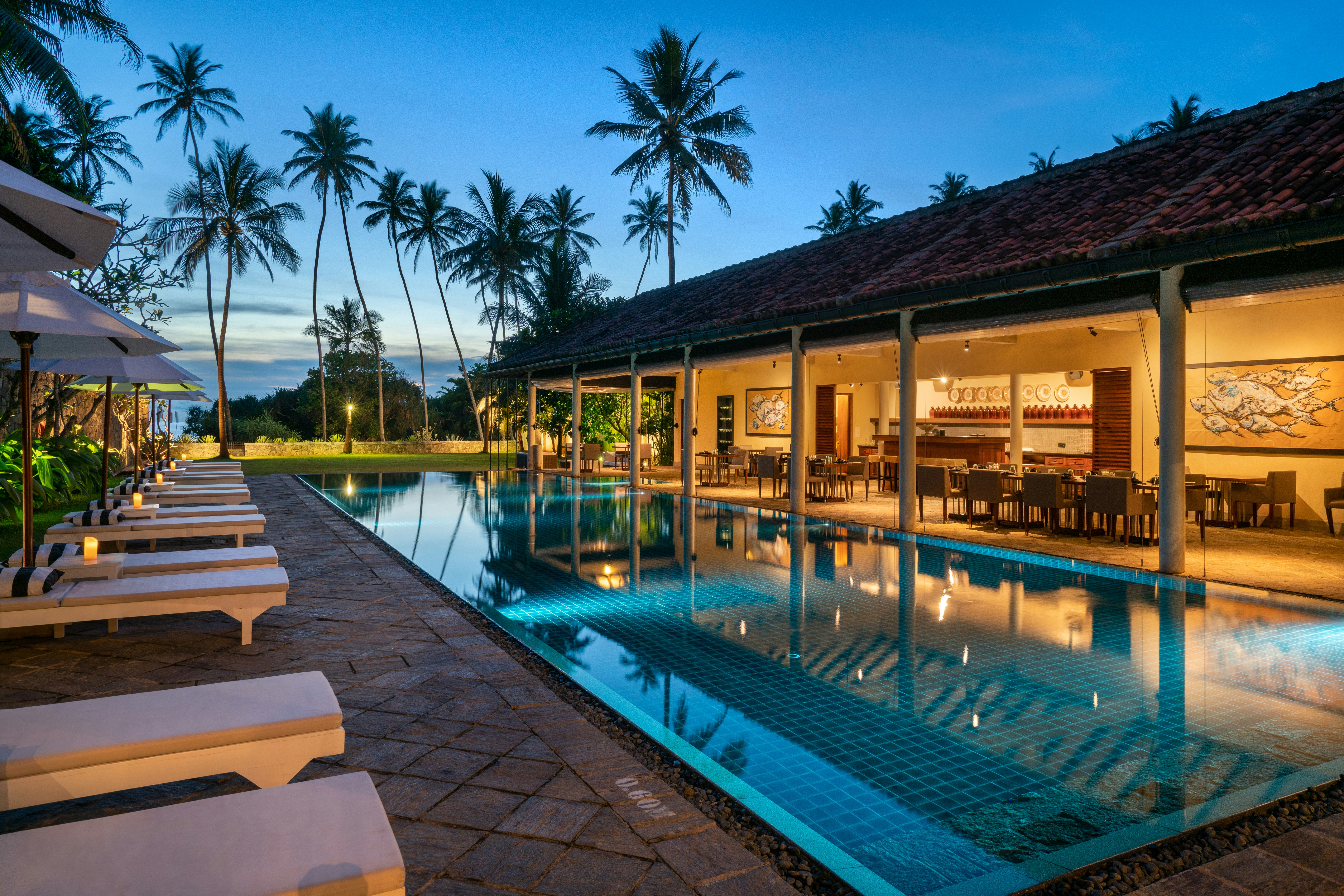 Swimming Pool and Dining Area