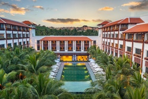 Outside View with Central Pool