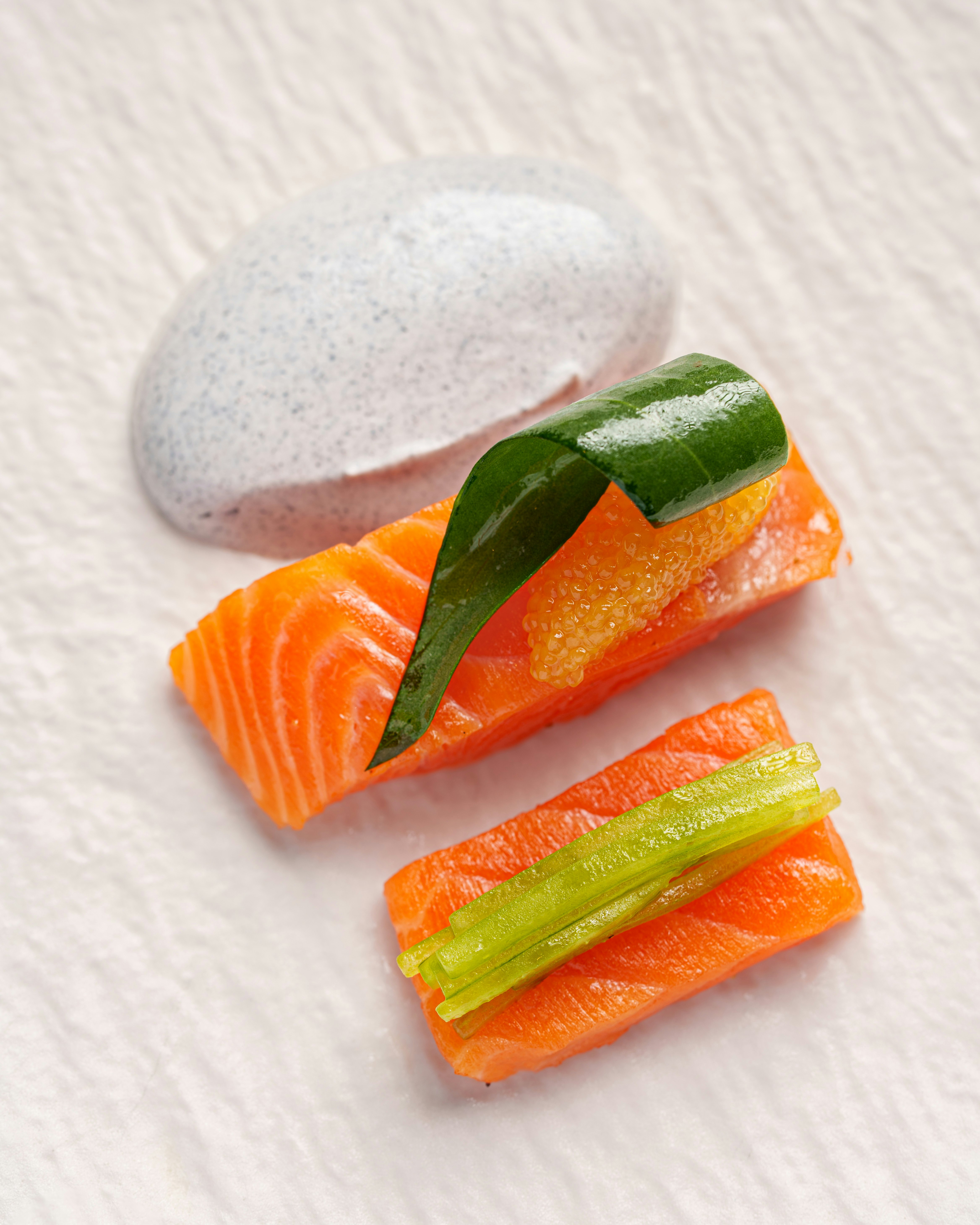 Smoked Chalk Stream Trout Cucumber Wasabi