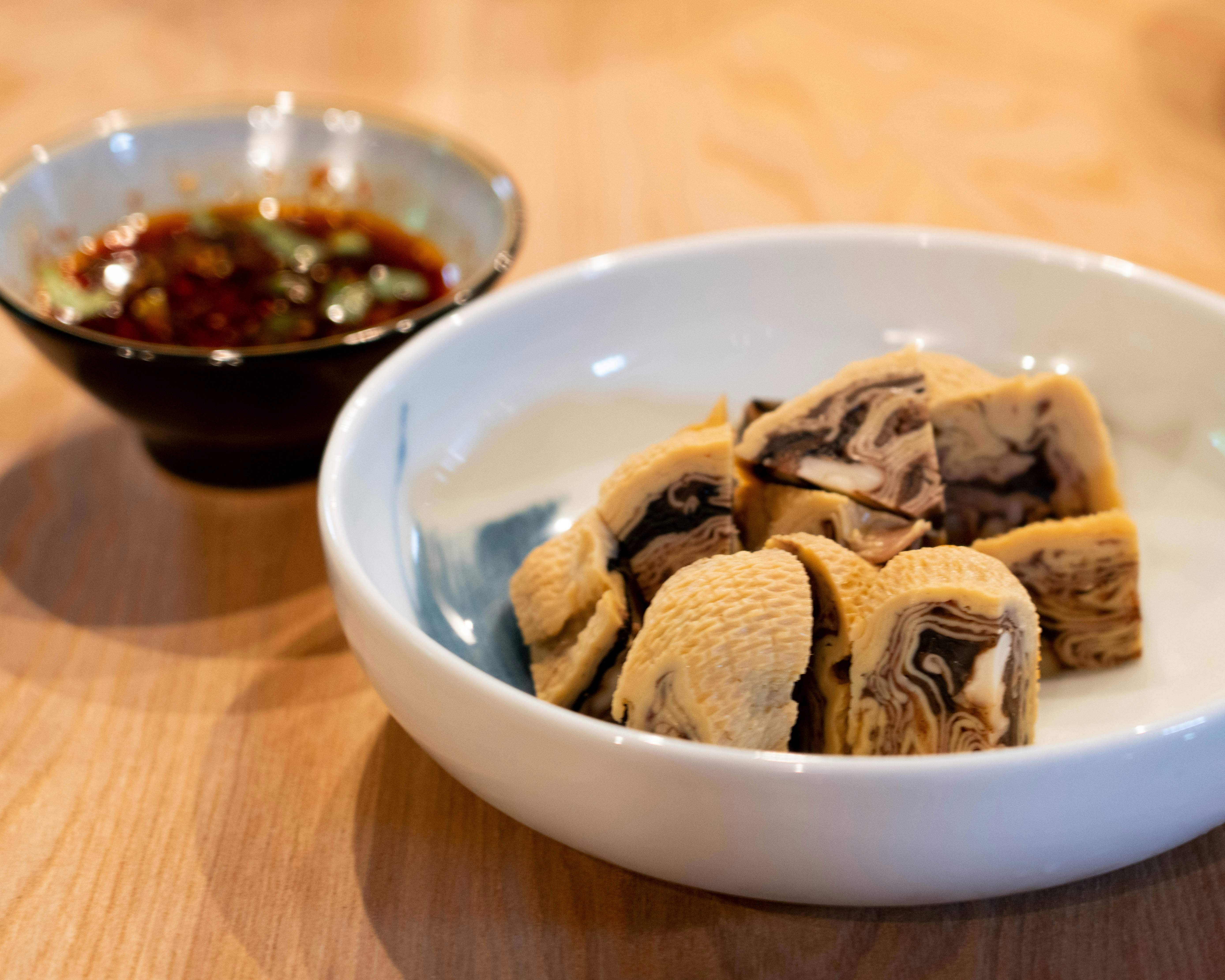 Vegetarian Black Chicken Roll