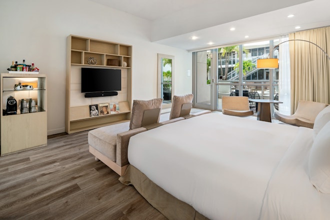 Pool View Double Queen with Terrace - Bedroom