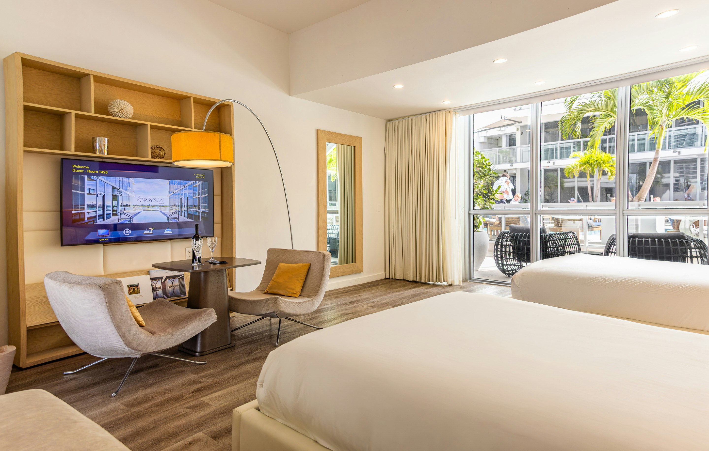 Pool View Double Queen with Terrace