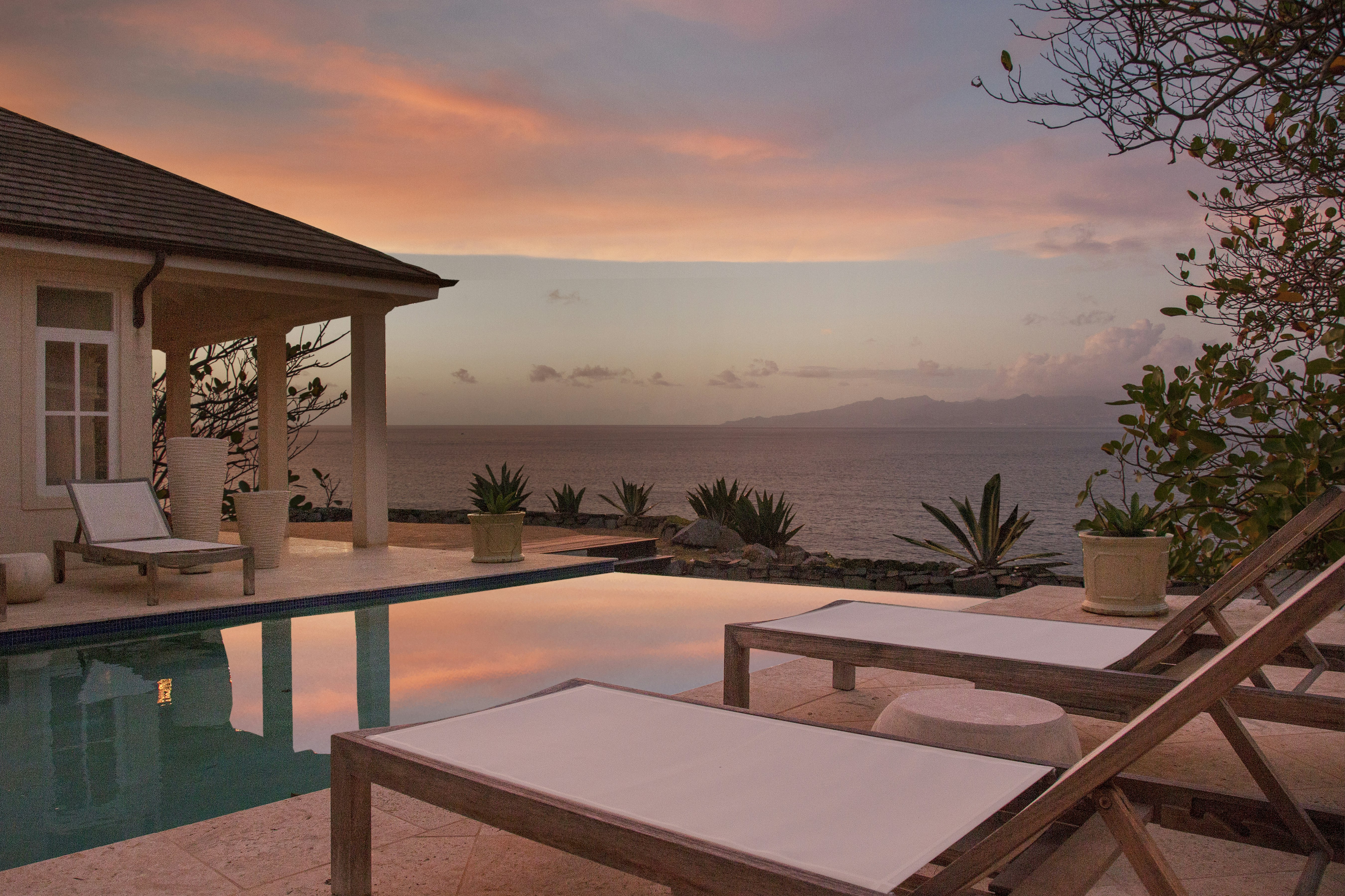 Five Bedroom Villa Pool Sunset