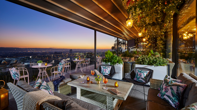 The Glasshouse Terrace - Sunset