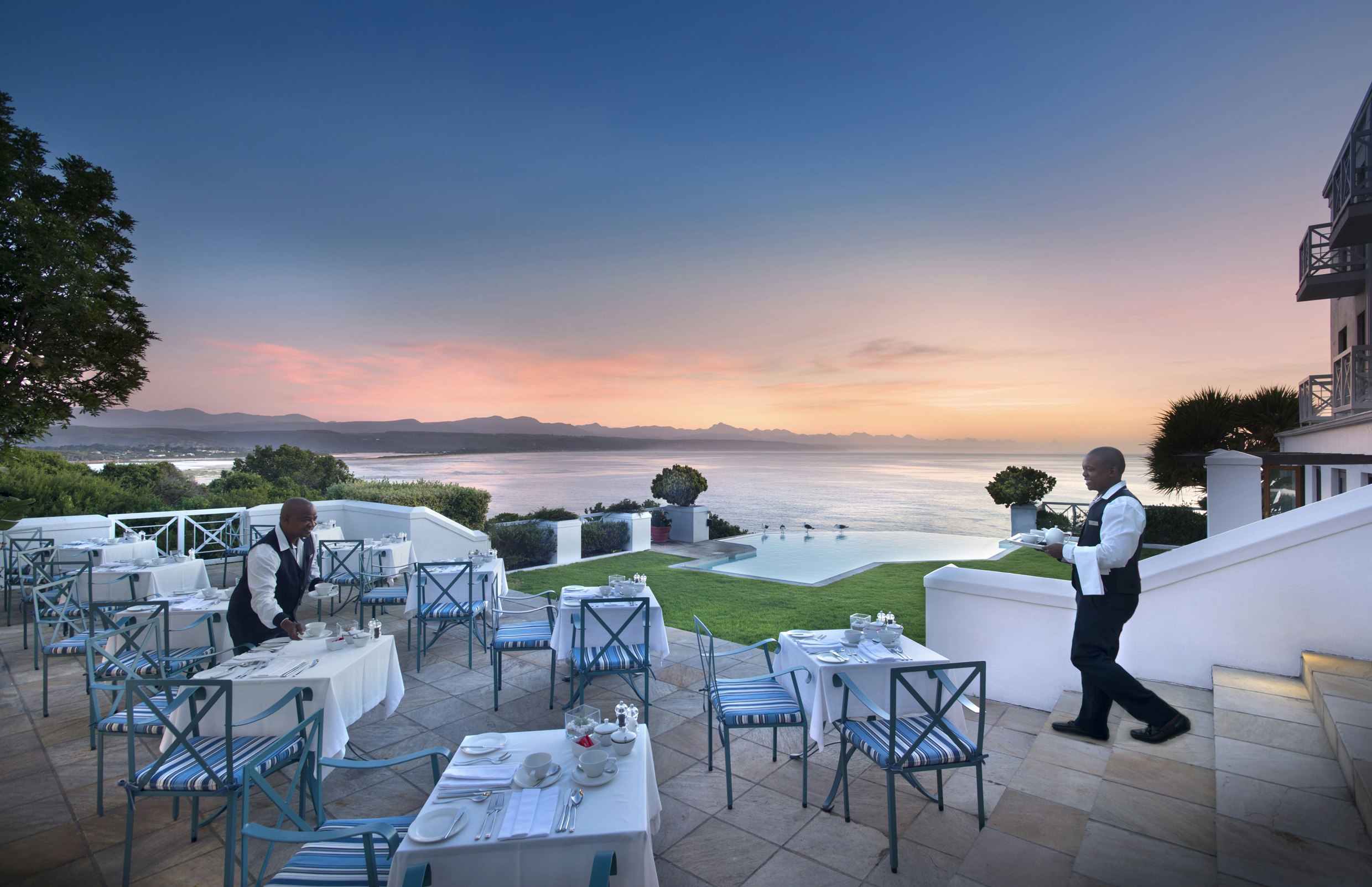 The Restaurant Terrace with a view