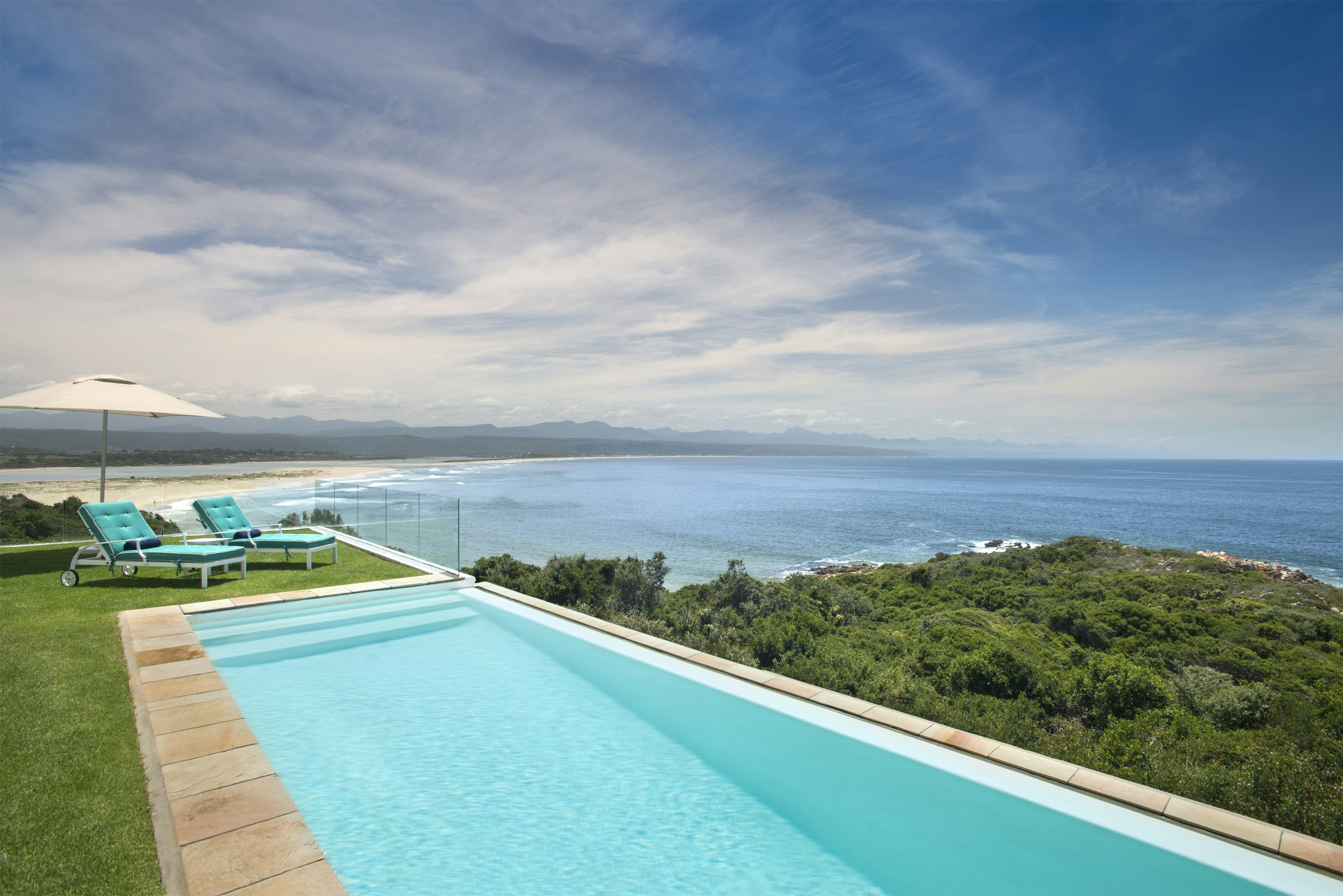 Blue Wing Infinity Pool with ocean view