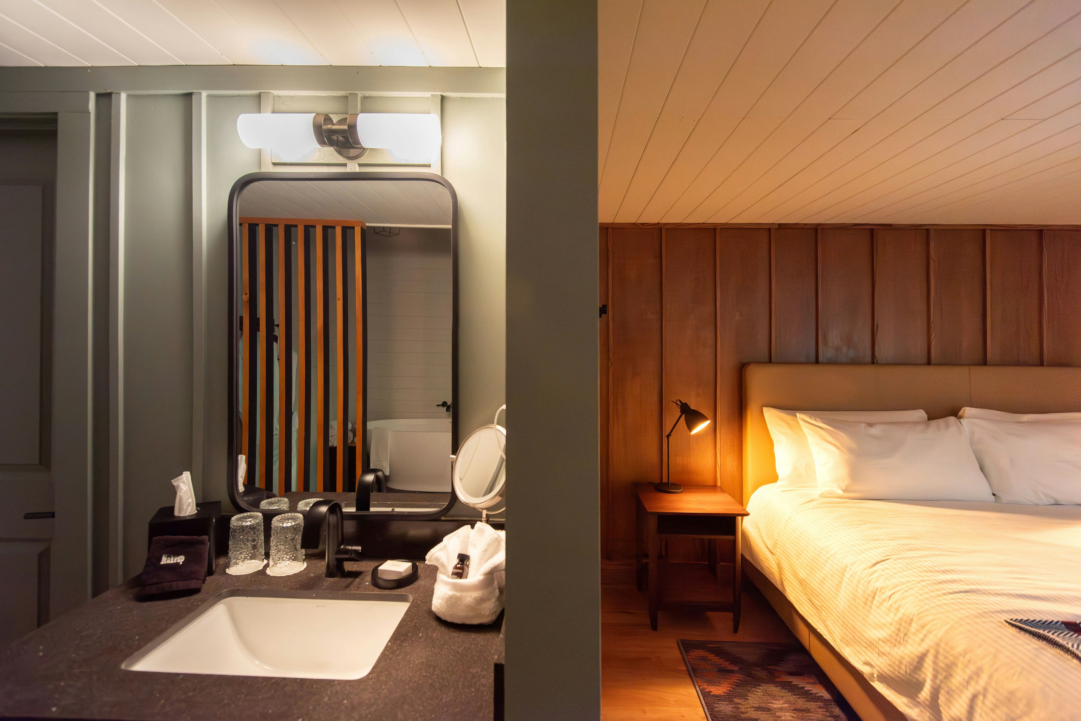 Bedroom and Bathroom