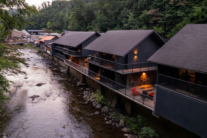 Exterior Aerial River View