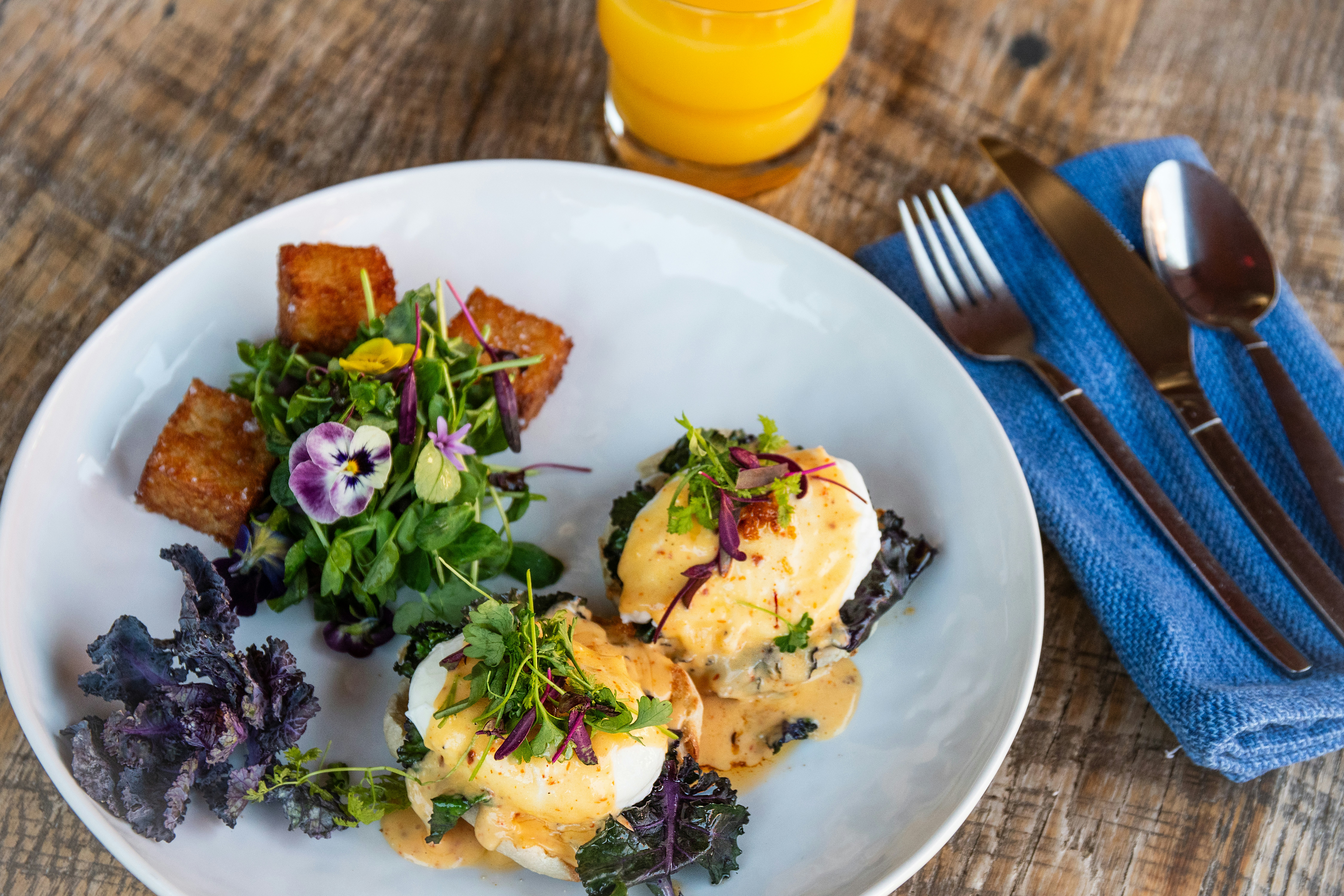 Breakfast Menu - Crab Cake Benedict