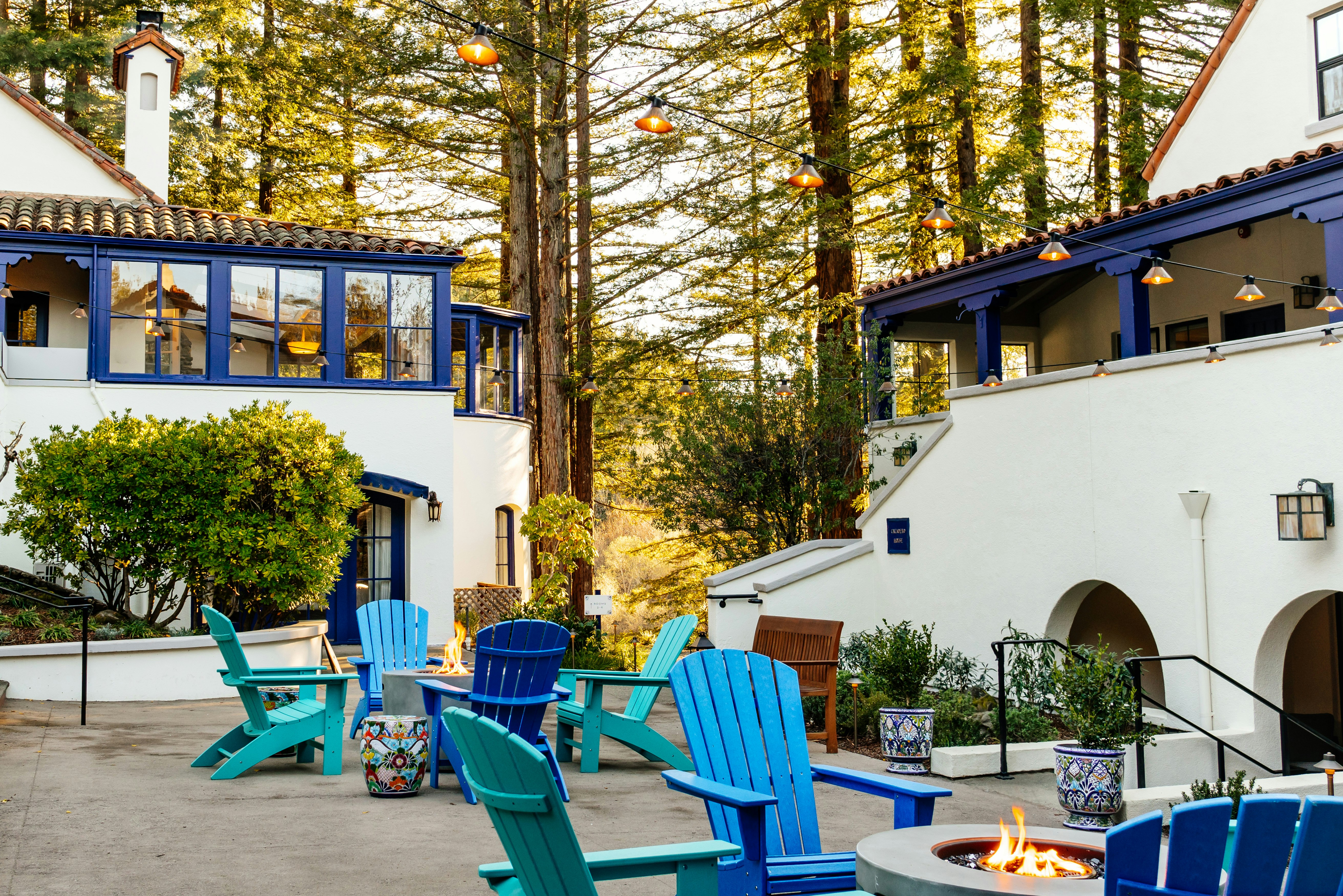 Courtyard with Fire Pits