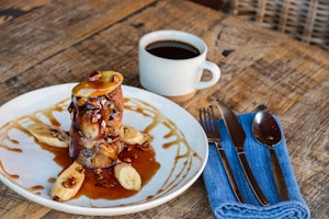 Breakfast Menu - Bananas Foster Pain Perdu