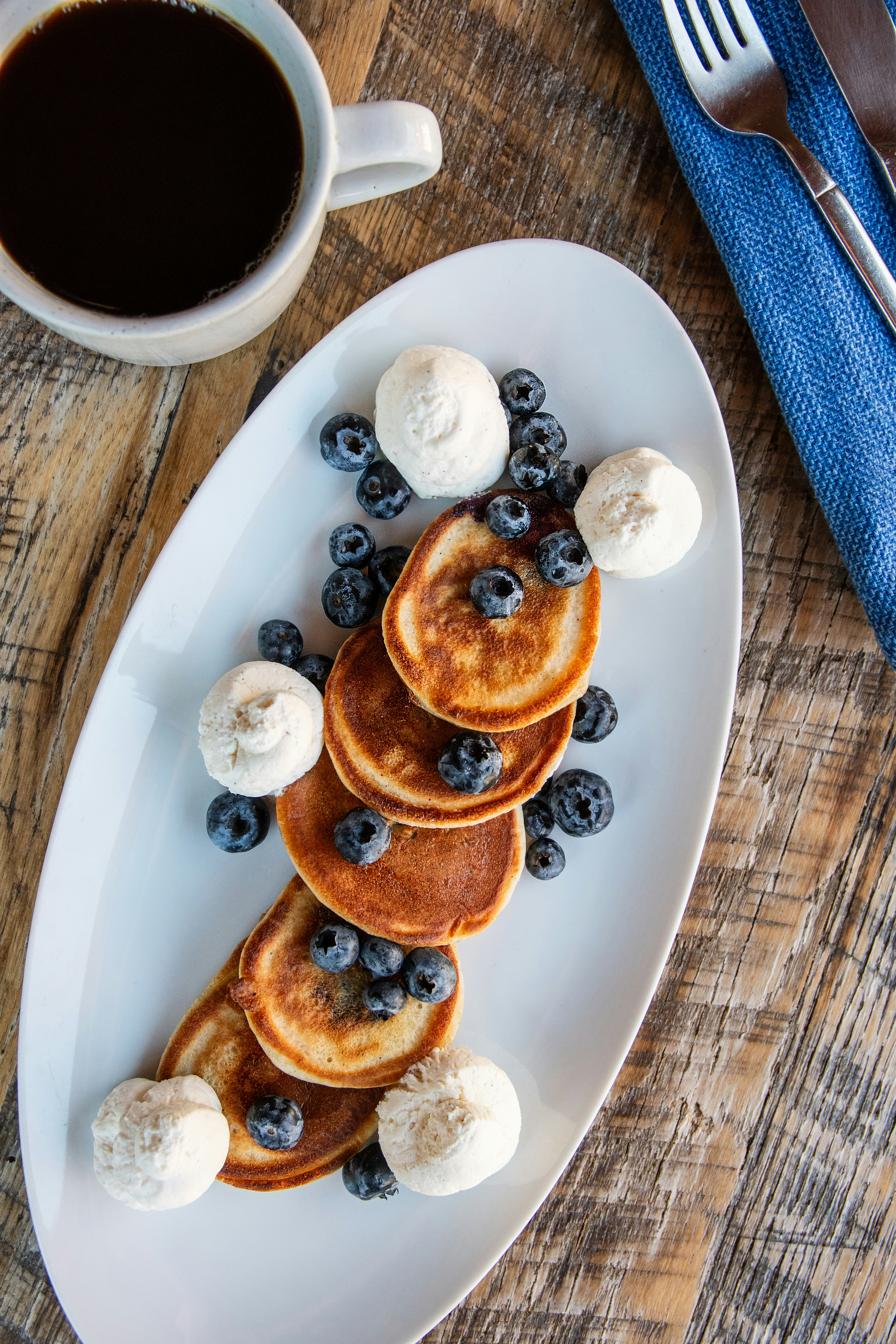 Breakfast Menu - Blueberry Pancakes