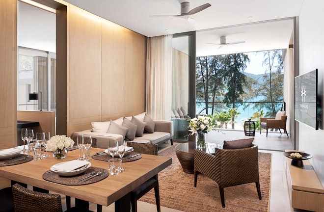 Azure Seaview Pool Penthouse - Living & Dining Area