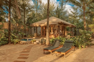 Beach Pool Tent - Sun Loungers