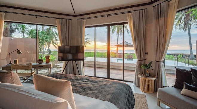 Pool Villa Beachfront - Bedroom