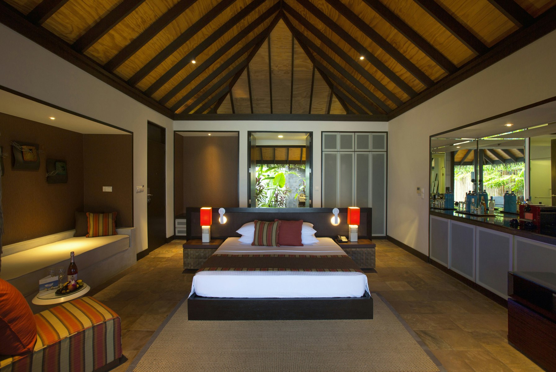 Beach Villa with Pool - Bedroom