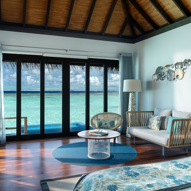 Water Villa With Pool - Living Area