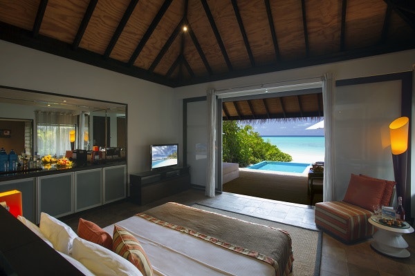 Beach Villa with Pool - Bedroom